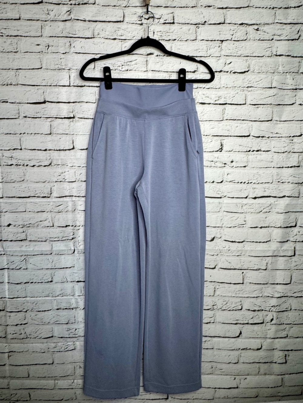 Athleta Seasoft Wide Crop Pants Periwinkle